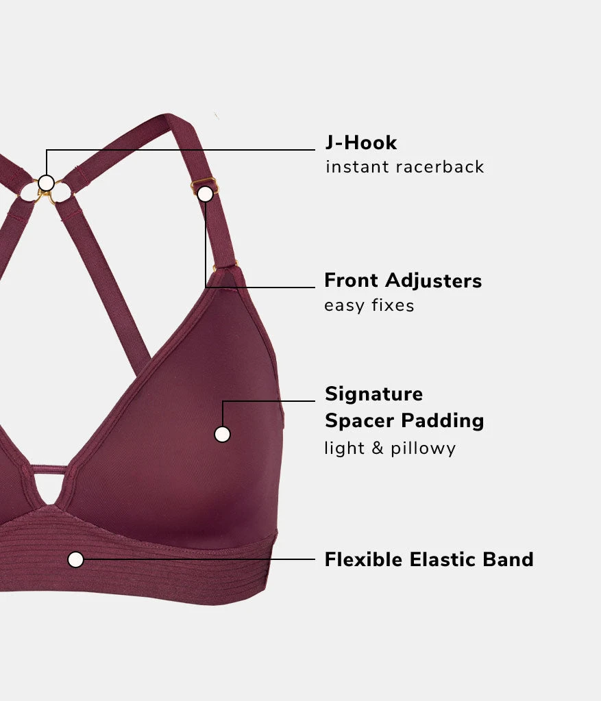 The Spacer Bra: Plum 8 The Spacer Bra: Plum - Image 8