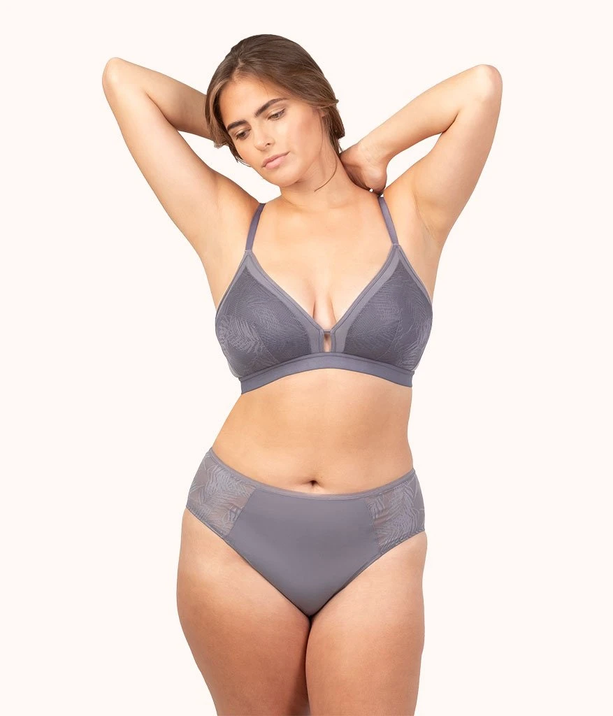 The Smooth Lace Busty Bralette: Smoke 1 The Smooth Lace Busty Bralette: Smoke