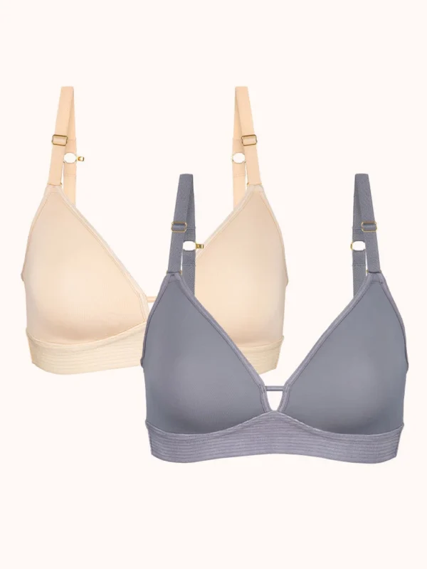 The Spacer Bra Bundle: Toasted Almond/Smoke