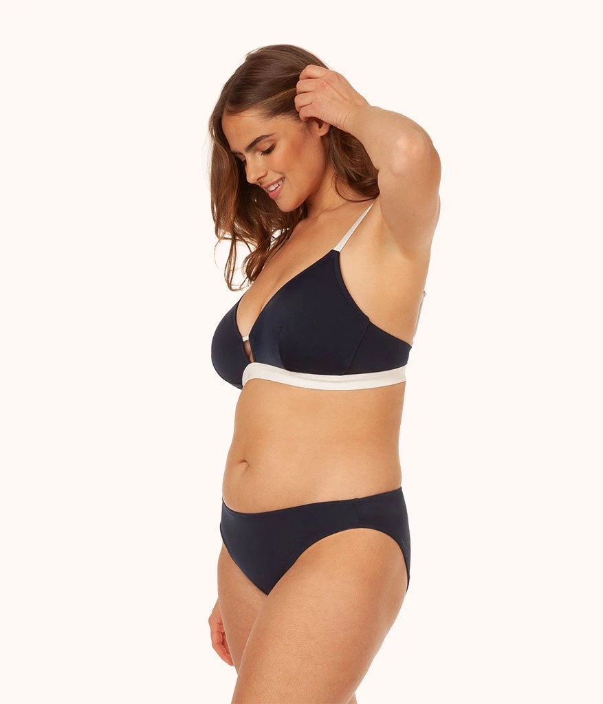 The Swim Busty Bralette: Navy/White 2 The Swim Busty Bralette: Navy/White - Image 2