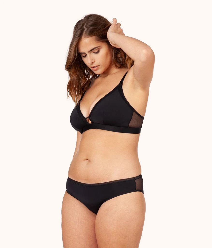 The Busty Nursing Bralette: Jet Black 2 The Busty Nursing Bralette: Jet Black - Image 2