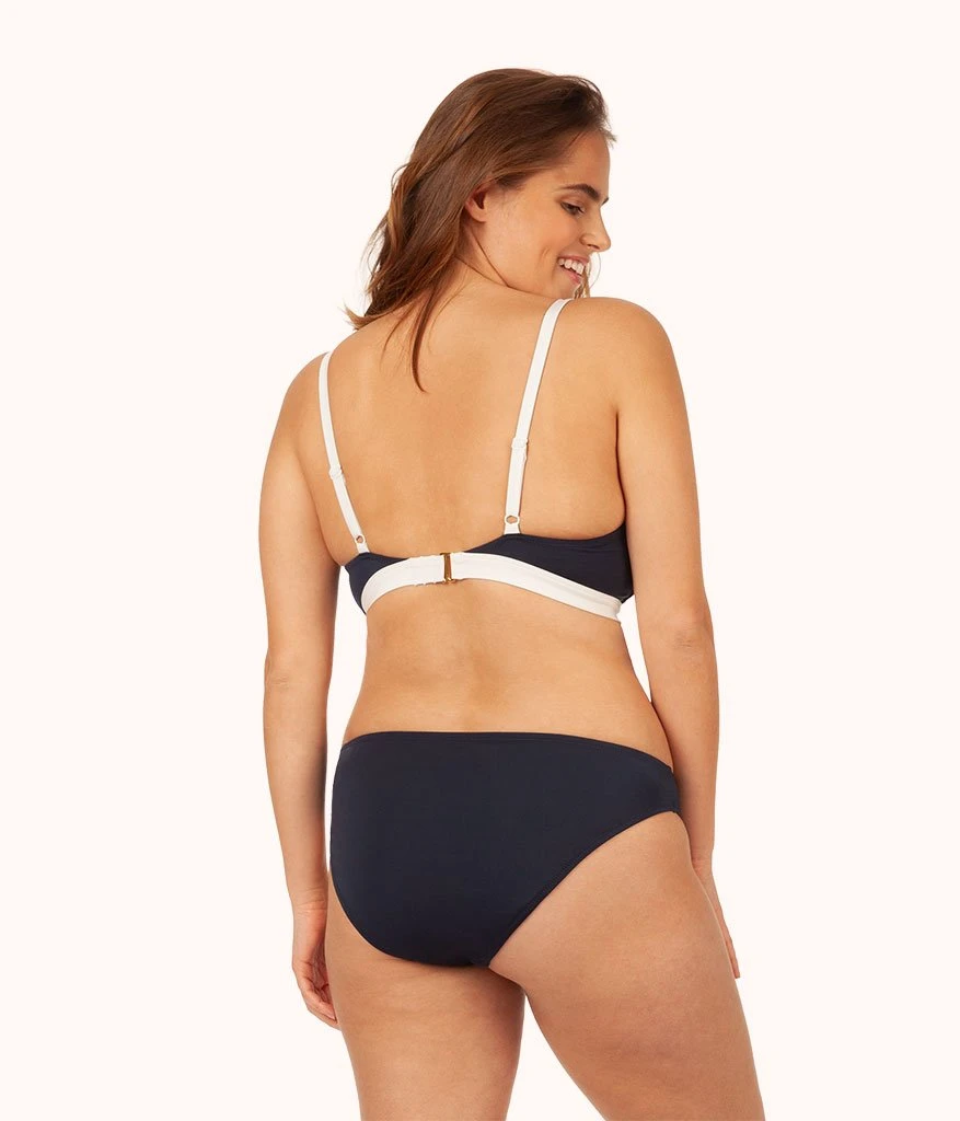 The Swim Busty Bralette: Navy/White 3 The Swim Busty Bralette: Navy/White - Image 3