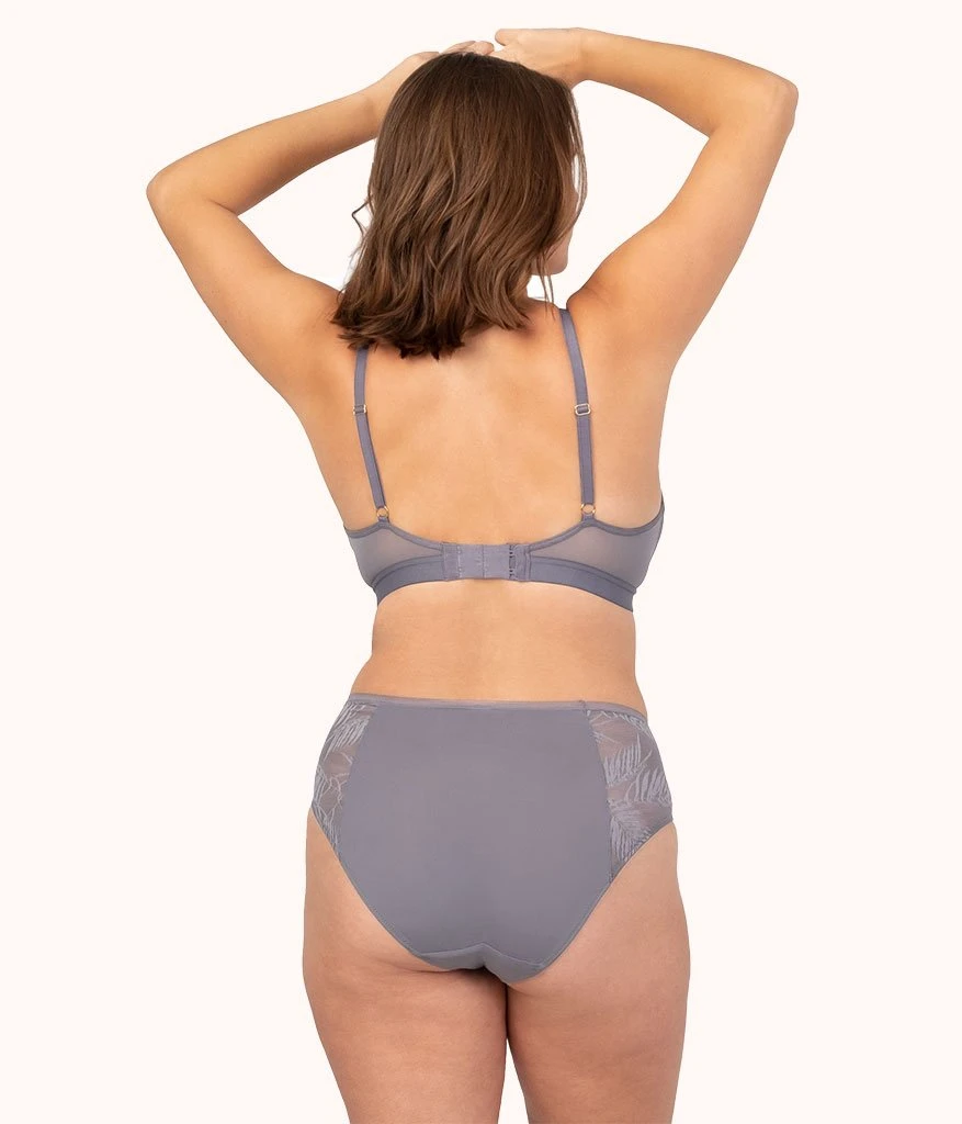 The Smooth Lace Busty Bralette: Smoke 3 The Smooth Lace Busty Bralette: Smoke - Image 3