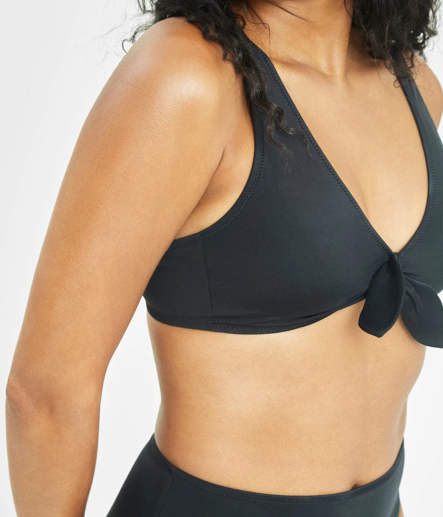 The Plunge Bralette & High Waist Swim Bundle: Jet Black 3 The Plunge Bralette & High Waist Swim Bundle: Jet Black - Image 3