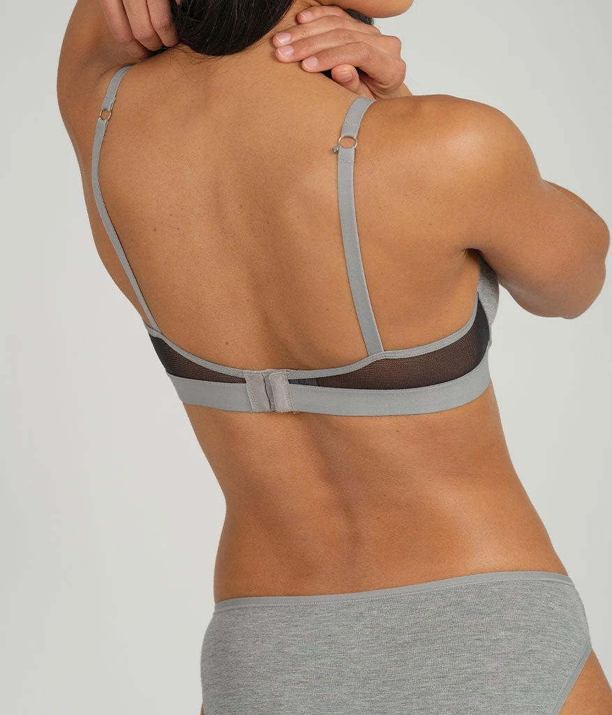 The All-Day T-Shirt Bra: Heather Gray 4 The All-Day T-Shirt Bra: Heather Gray - Image 4