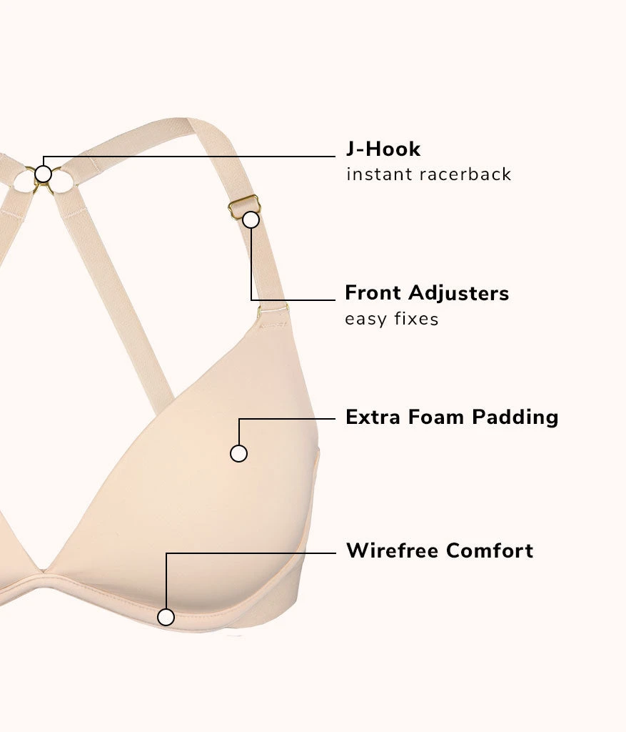 The Deep V No-Wire Push-Up Bundle: Toasted Almond/Jet Black 4 The Deep V No-Wire Push-Up Bundle: Toasted Almond/Jet Black - Image 4