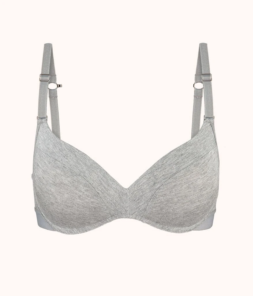 The All-Day No-Wire Push-Up: Heather Gray - Image 5