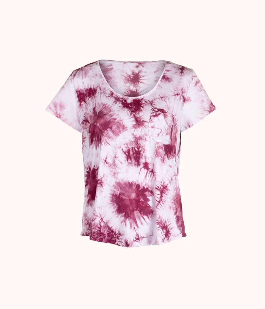 The All-Day Tie Dye Tee: Pink Tie Dye 4 The All-Day Tie Dye Tee: Pink Tie Dye - Image 4