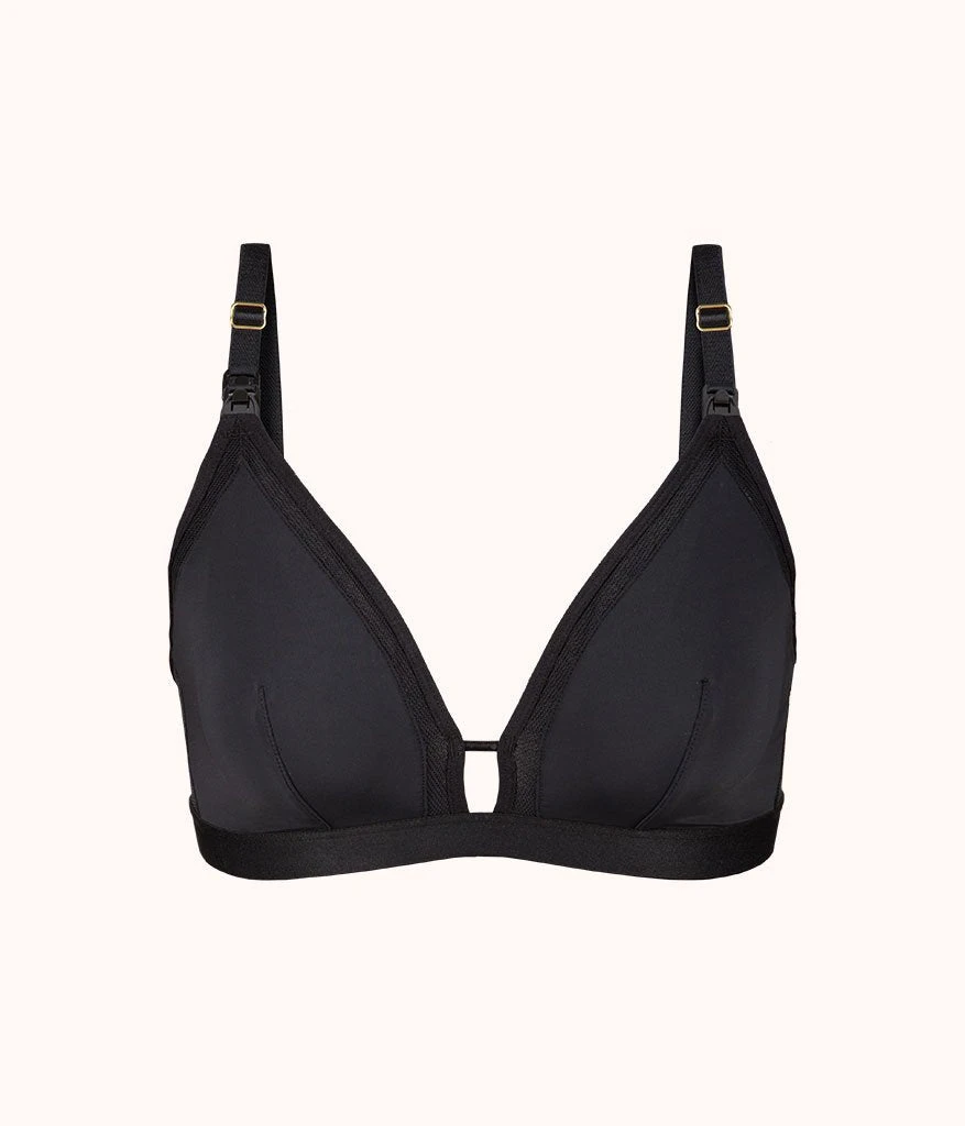 The Busty Nursing Bralette: Jet Black 4 The Busty Nursing Bralette: Jet Black - Image 4