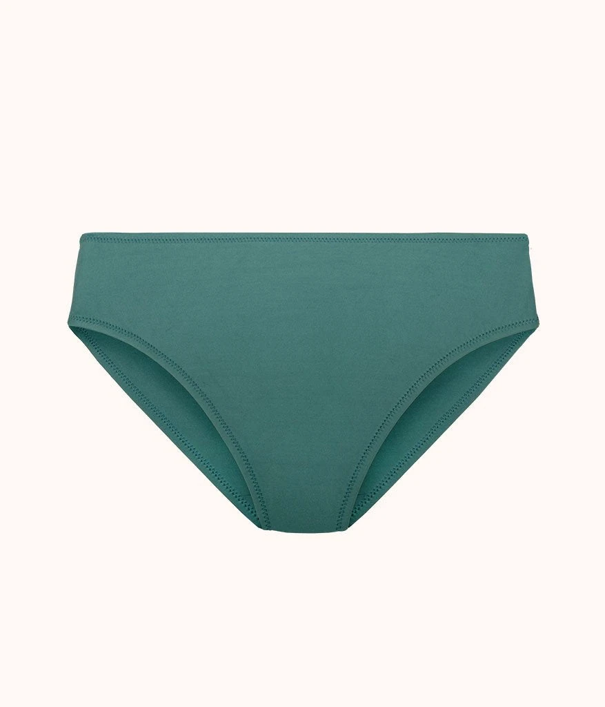 The Swim High Waist Bikini Bottom: Harbor Green 1 The Swim High Waist Bikini Bottom: Harbor Green