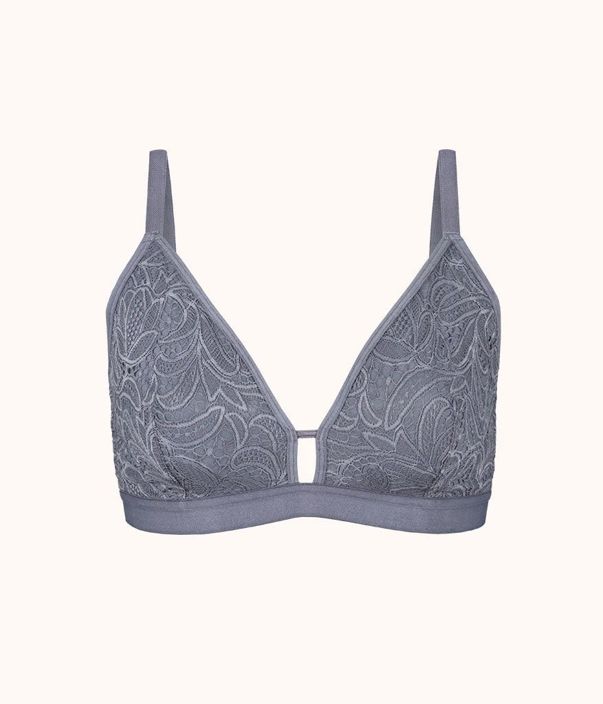 The Palm Lace Busty Bralette: Smoke 4 The Palm Lace Busty Bralette: Smoke - Image 4