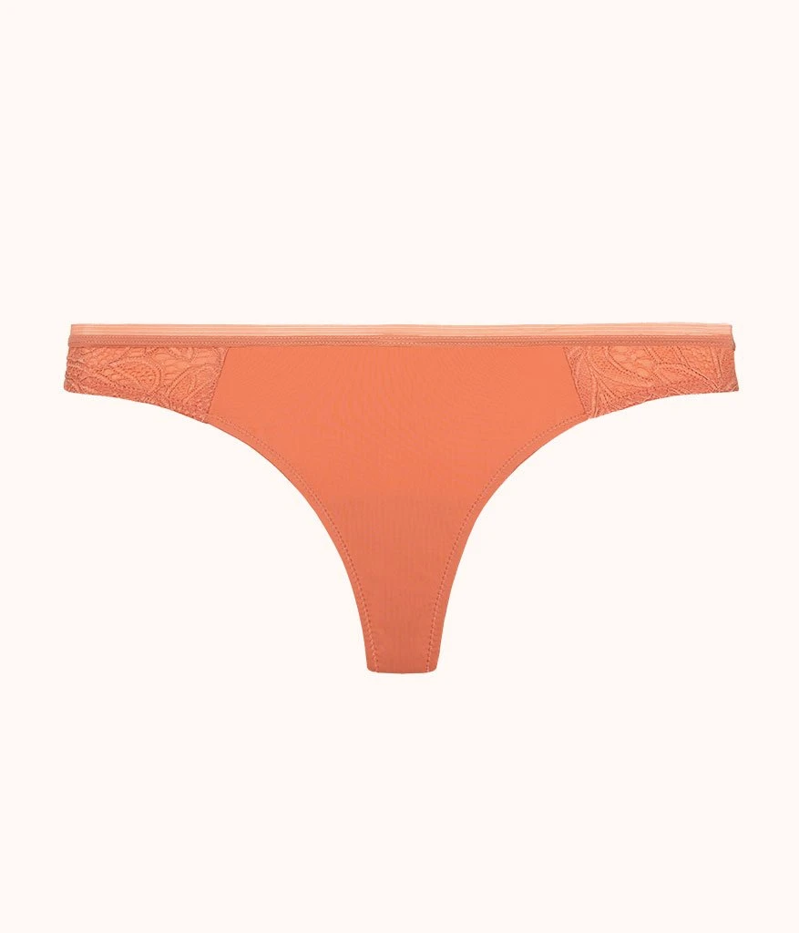 The Palm Lace Thong: Terracotta 1 The Palm Lace Thong: Terracotta