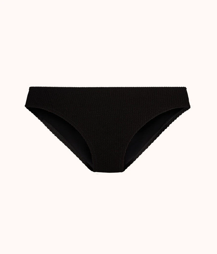 The Swim Ruched Bikini Bottom: Jet Black 4 The Swim Ruched Bikini Bottom: Jet Black - Image 4