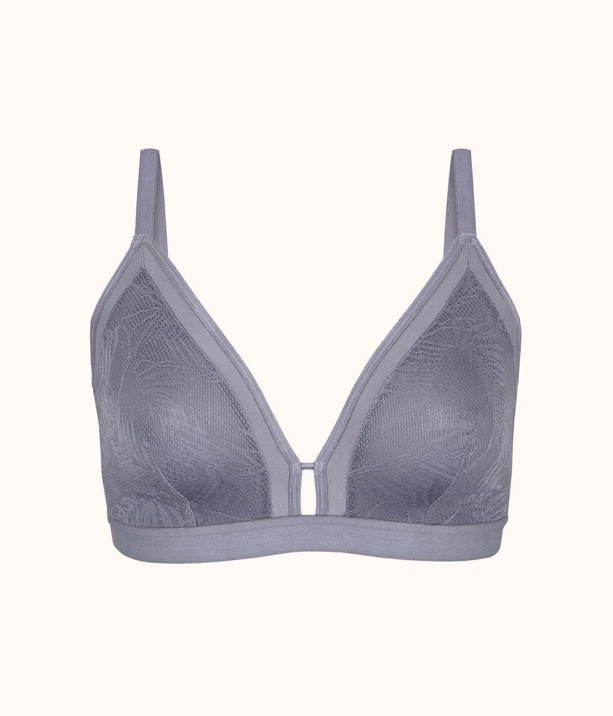 The Smooth Lace Busty Bralette: Smoke 4 The Smooth Lace Busty Bralette: Smoke - Image 4