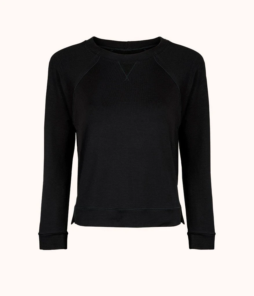 The Terry-Soft Sweatshirt: Jet Black 4 The Terry-Soft Sweatshirt: Jet Black - Image 4