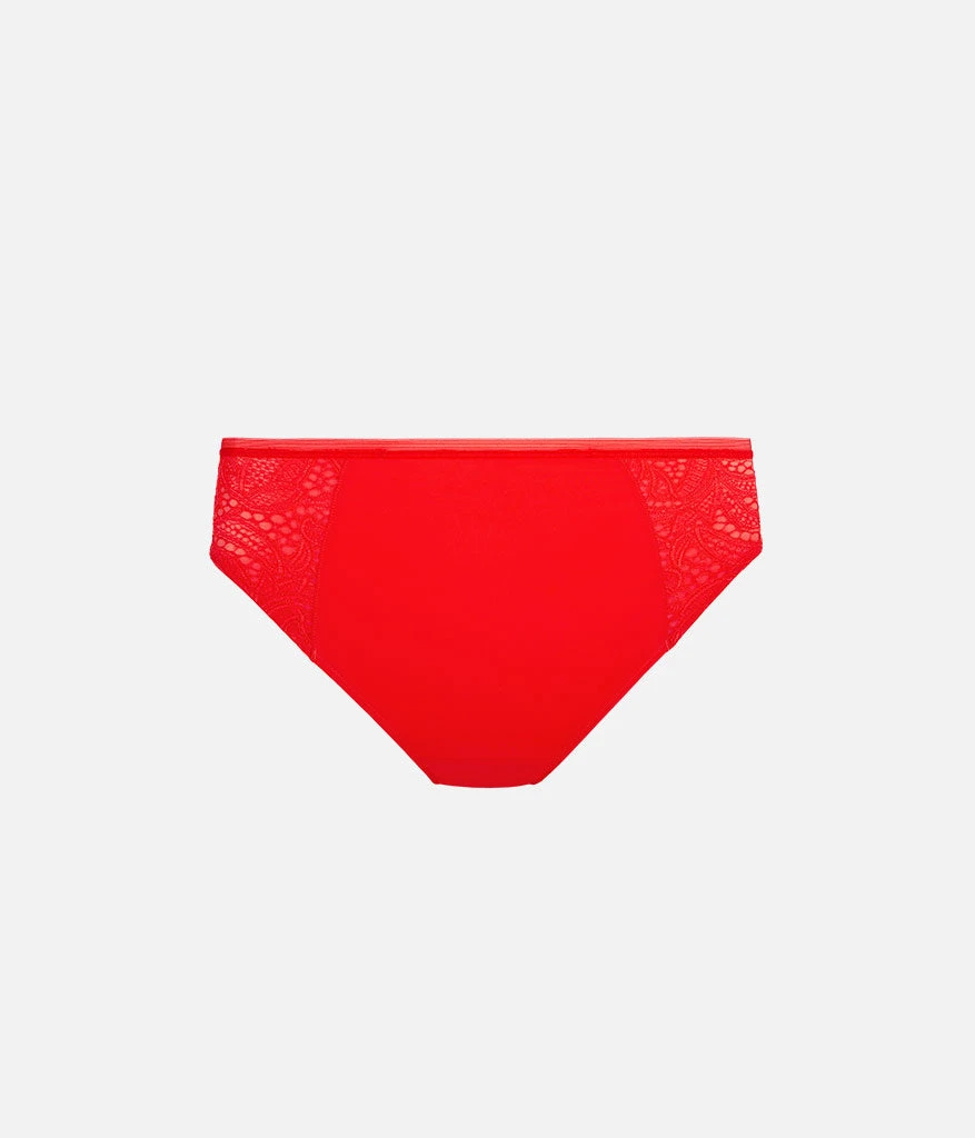 The Lace High Waist Bikini: Tomato Red 5 The Lace High Waist Bikini: Tomato Red - Image 5