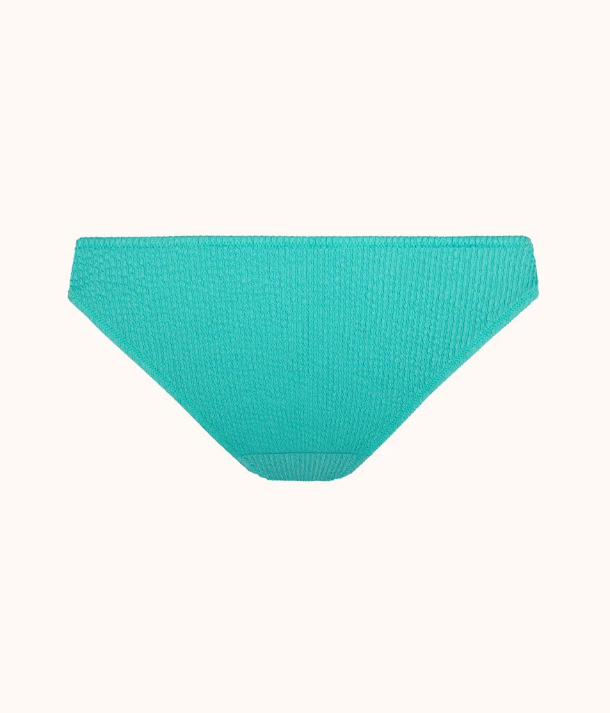 The Swim Ruched Bikini Bottom: Aquamarine 6 The Swim Ruched Bikini Bottom: Aquamarine - Image 6