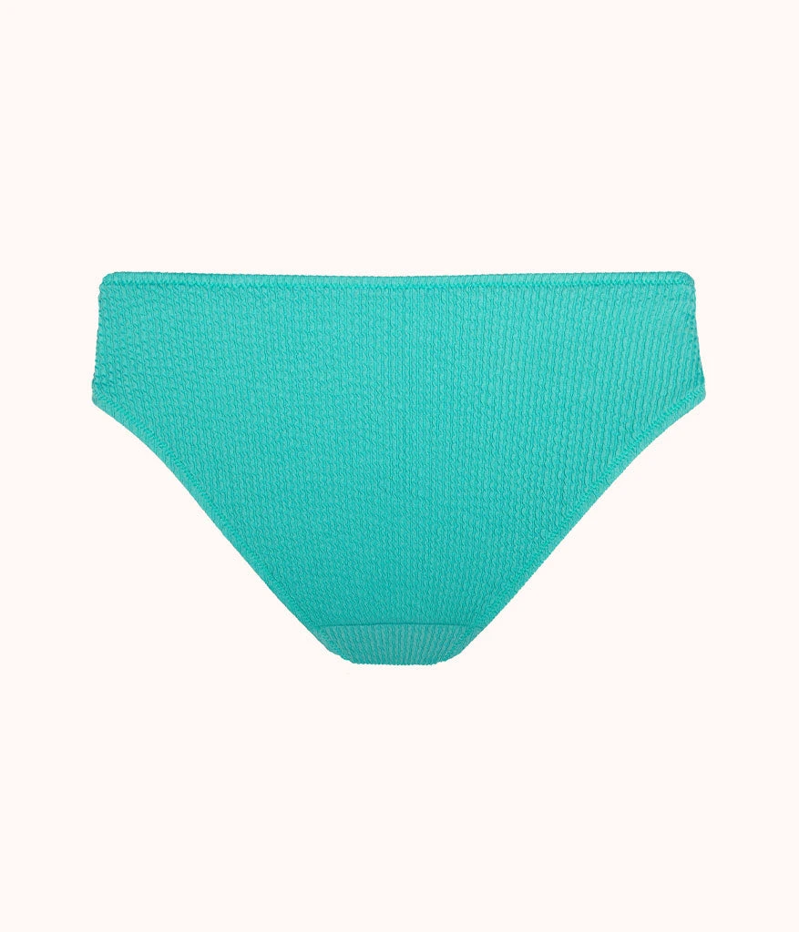 The Swim Ruched High Waist Bikini Bottom: Aquamarine 5 The Swim Ruched High Waist Bikini Bottom: Aquamarine - Image 5