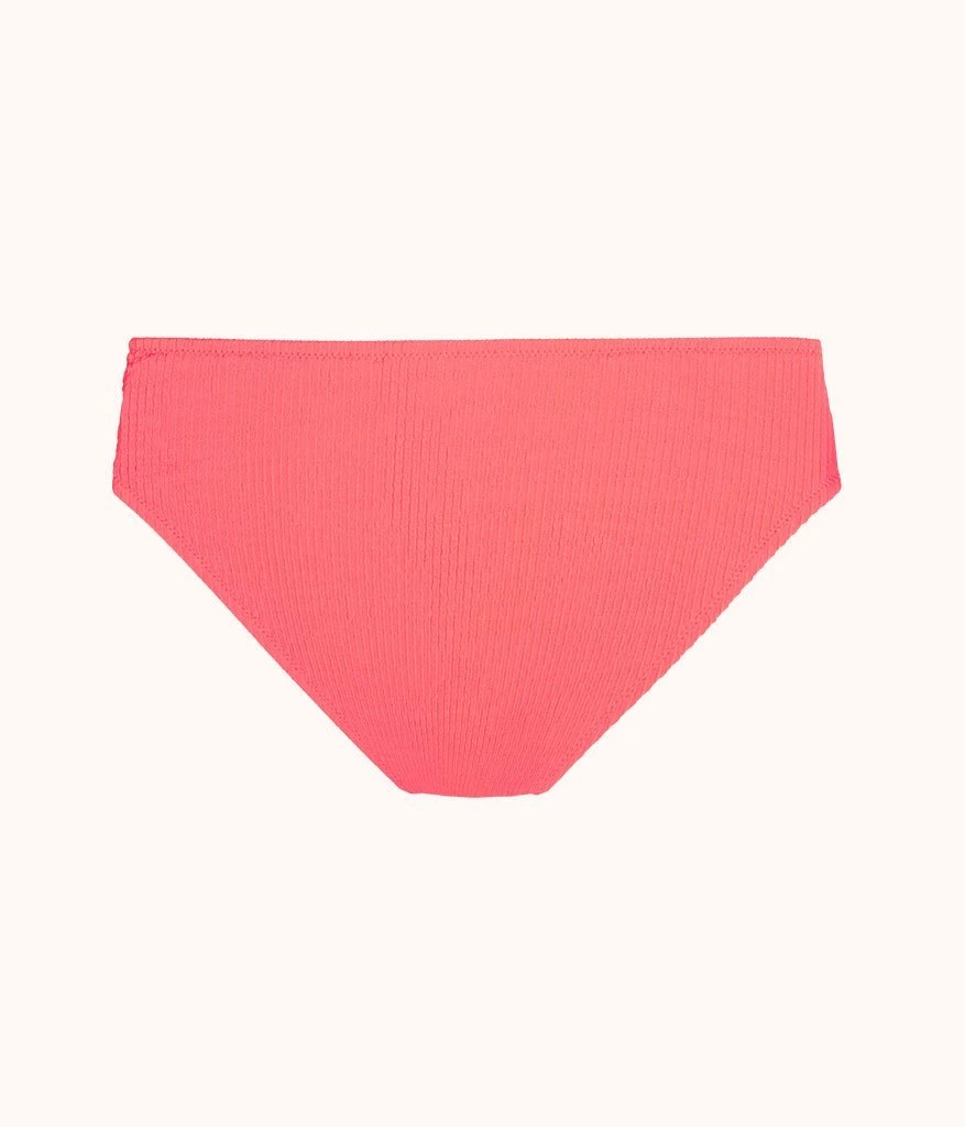 The Swim Ruched High Waist Bikini Bottom: Electric Pink 5 The Swim Ruched High Waist Bikini Bottom: Electric Pink - Image 5