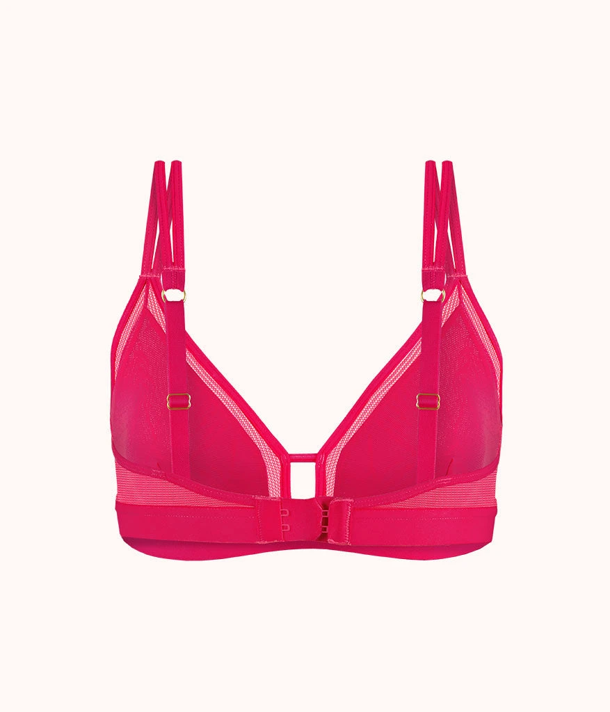 The Smooth Lace Bralette: Magenta 5 The Smooth Lace Bralette: Magenta - Image 5