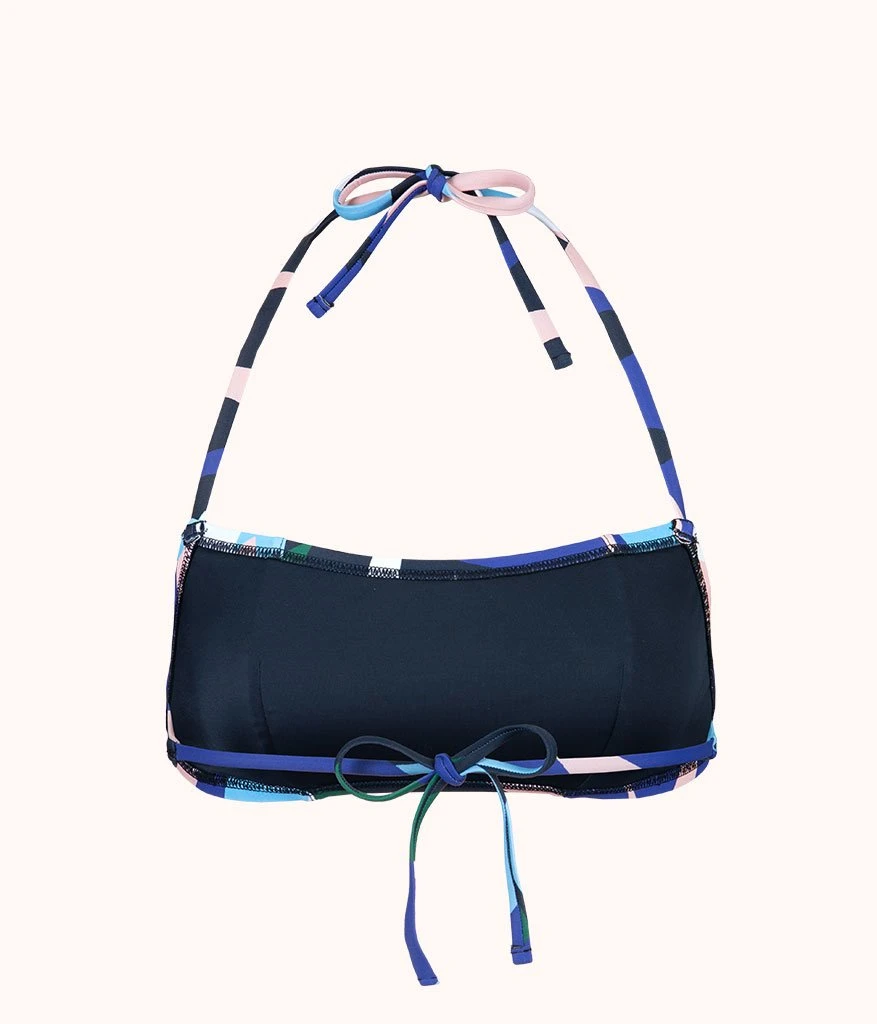 The Swim Straight Up Halter: Retro Floral - Image 5