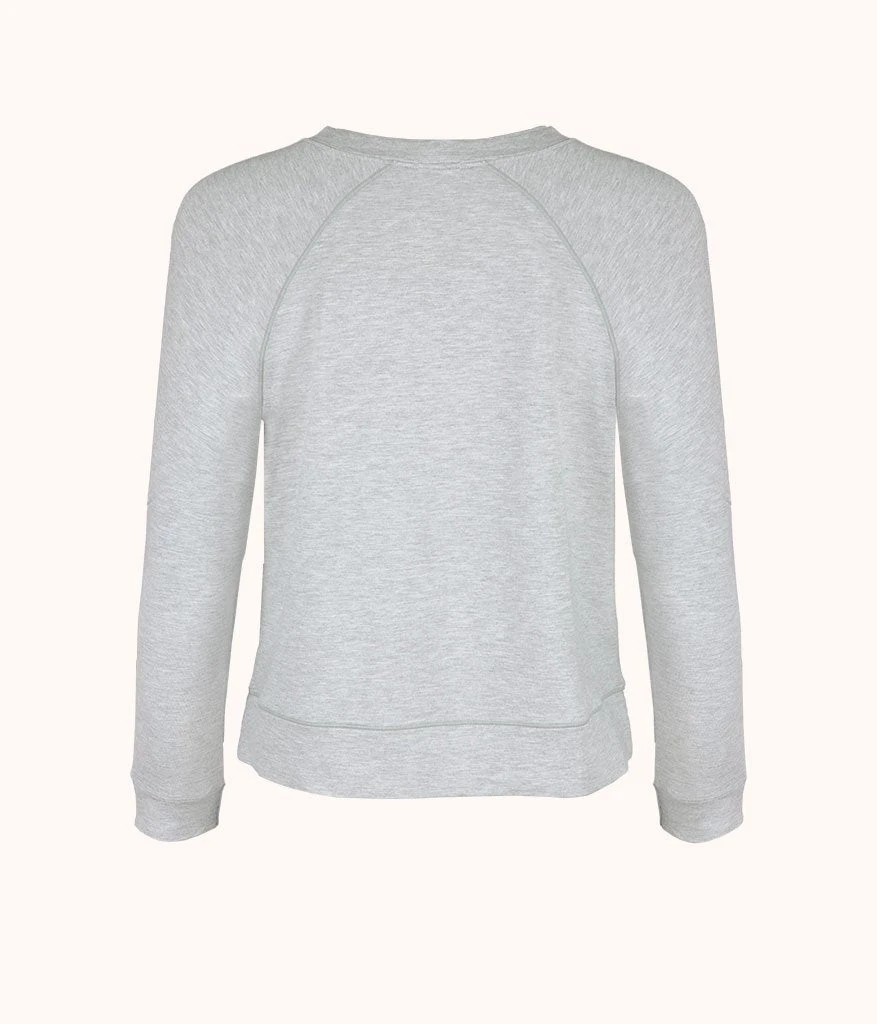 The Terry-Soft Sweatshirt: Heather Gray 6 The Terry-Soft Sweatshirt: Heather Gray - Image 6