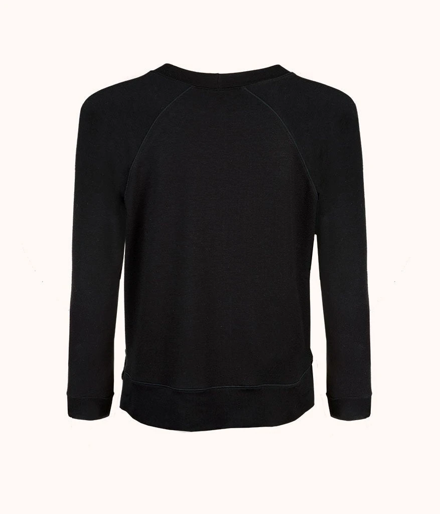 The Terry-Soft Sweatshirt: Jet Black 5 The Terry-Soft Sweatshirt: Jet Black - Image 5