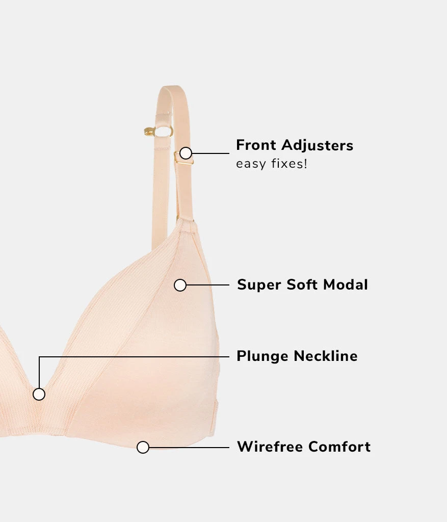 The All-Day Deep V No-Wire: Toasted Almond 7 The All-Day Deep V No-Wire: Toasted Almond - Image 7