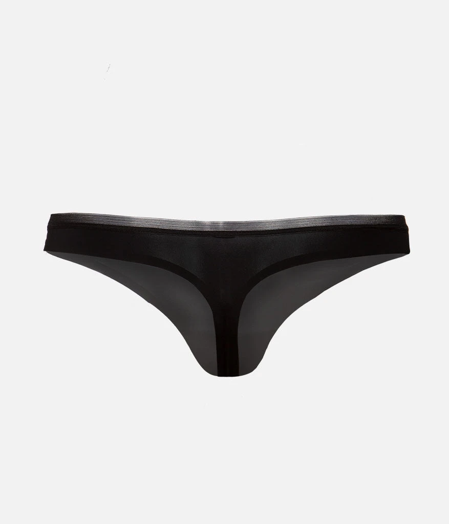 The No Show Thong: Jet Black 6 The No Show Thong: Jet Black - Image 6