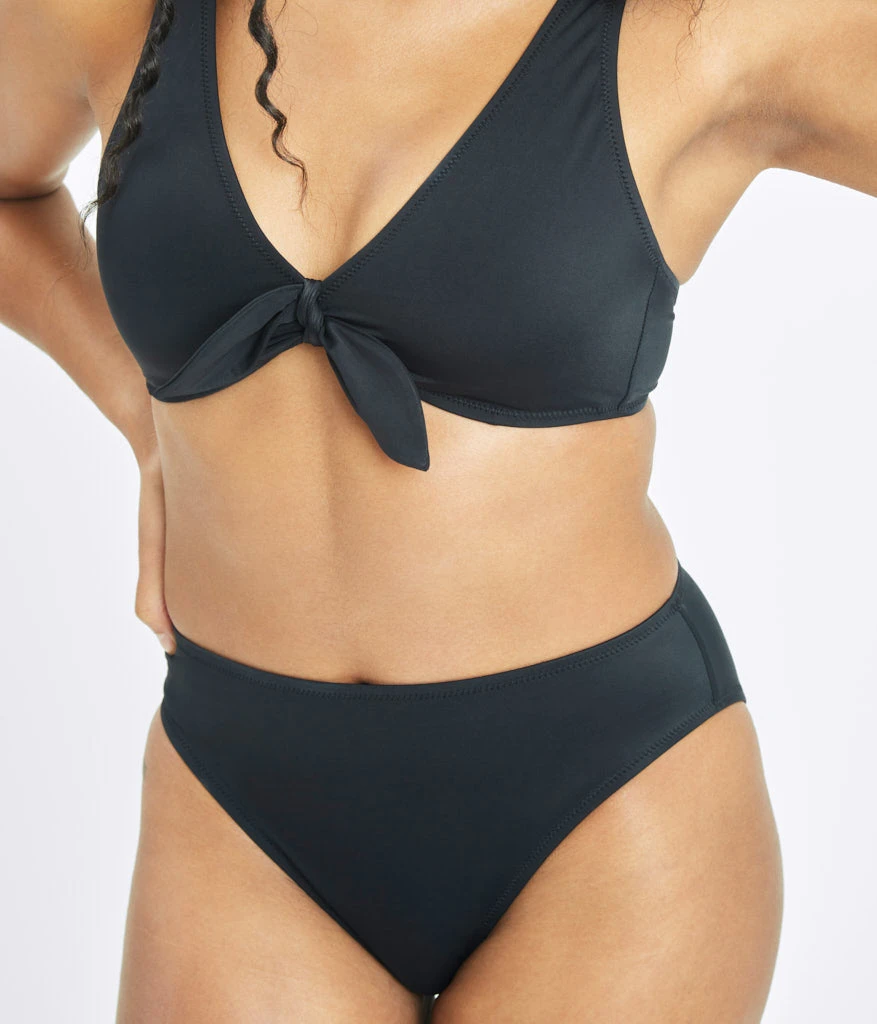 The Plunge Bralette & High Waist Swim Bundle: Jet Black 9 The Plunge Bralette & High Waist Swim Bundle: Jet Black - Image 9