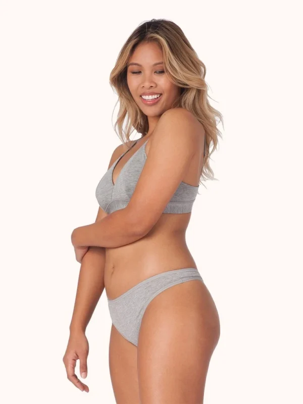 The Cotton Thong: Heather Gray