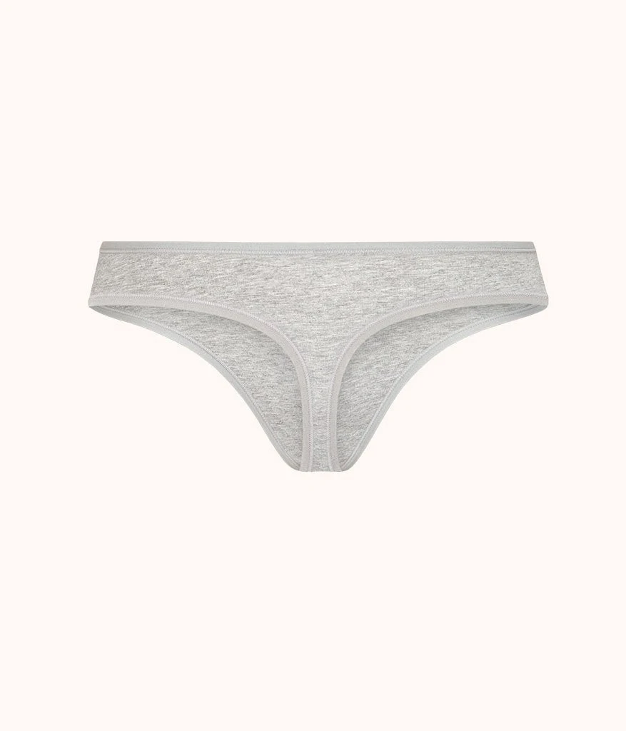 The Cotton Thong: Heather Gray 5 The Cotton Thong: Heather Gray - Image 5