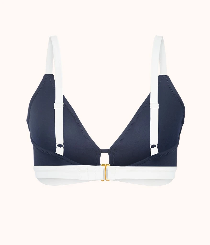 The Swim Busty Bralette: Navy/White 5 The Swim Busty Bralette: Navy/White - Image 5