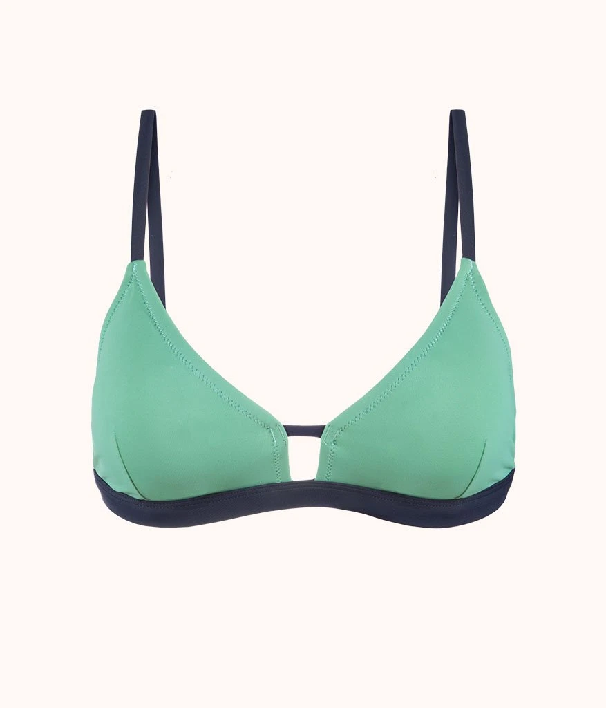 The Swim Bralette: Mint/Navy 4 The Swim Bralette: Mint/Navy - Image 4