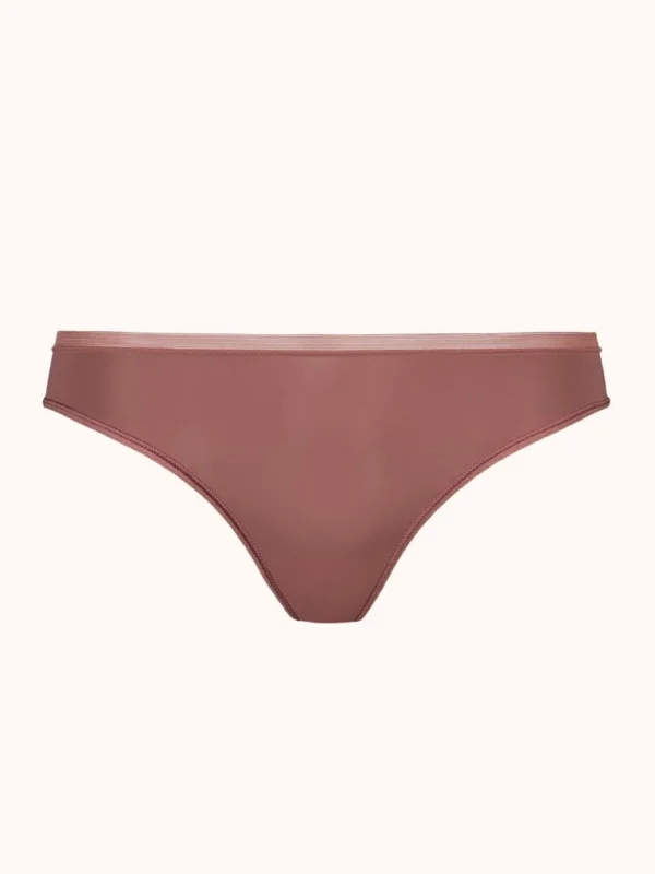 The No Show Thong: Umber