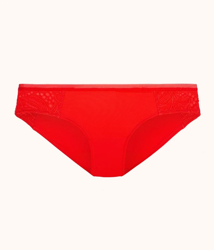 The Palm Lace Bikini: Tomato Red 4 The Palm Lace Bikini: Tomato Red - Image 4