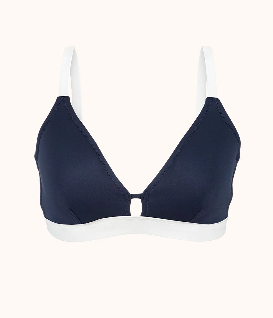 The Swim Busty Bralette: Navy/White 4 The Swim Busty Bralette: Navy/White - Image 4