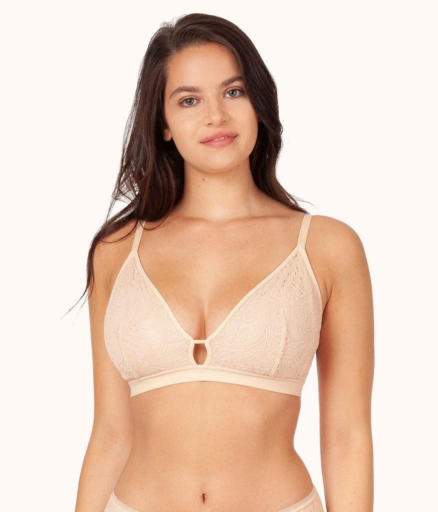 The Palm Lace Busty Bralette: Toasted Almond 5 The Palm Lace Busty Bralette: Toasted Almond - Image 5